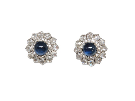 Cabochon sapphire earrings online