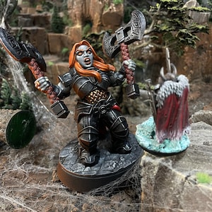 Pro painted Female Fire Giant mini