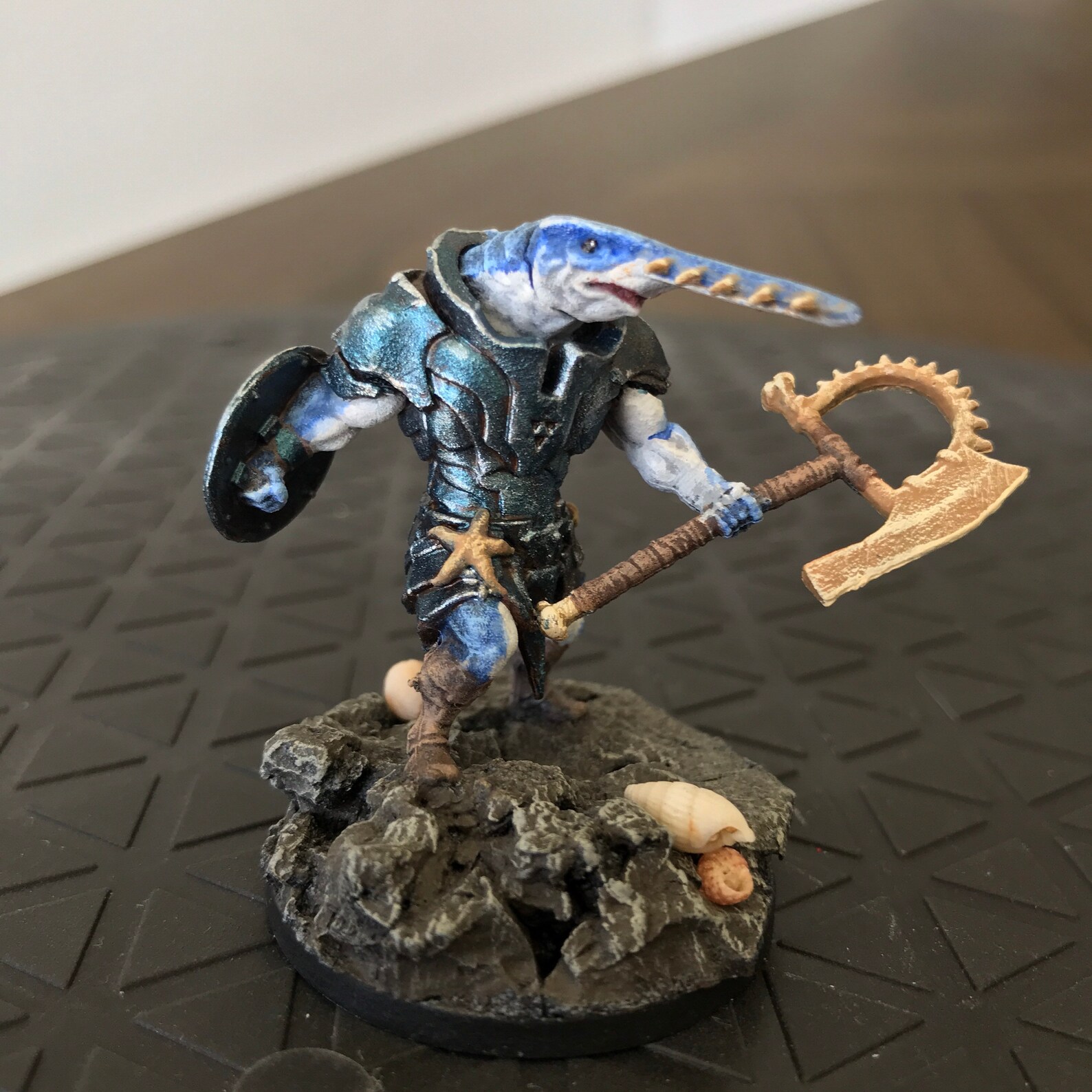 Pro Painted Were Shark Sahuagin Mini for Dnd or Pathfinder | Etsy