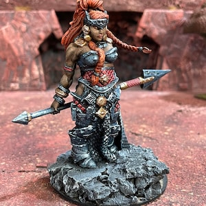 Pro painted female fire giant mini