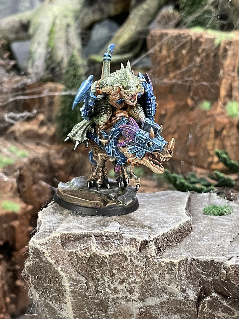 Painted Raptor Mini Pro Painted Raptor Rider Lizardman Mini - Etsy