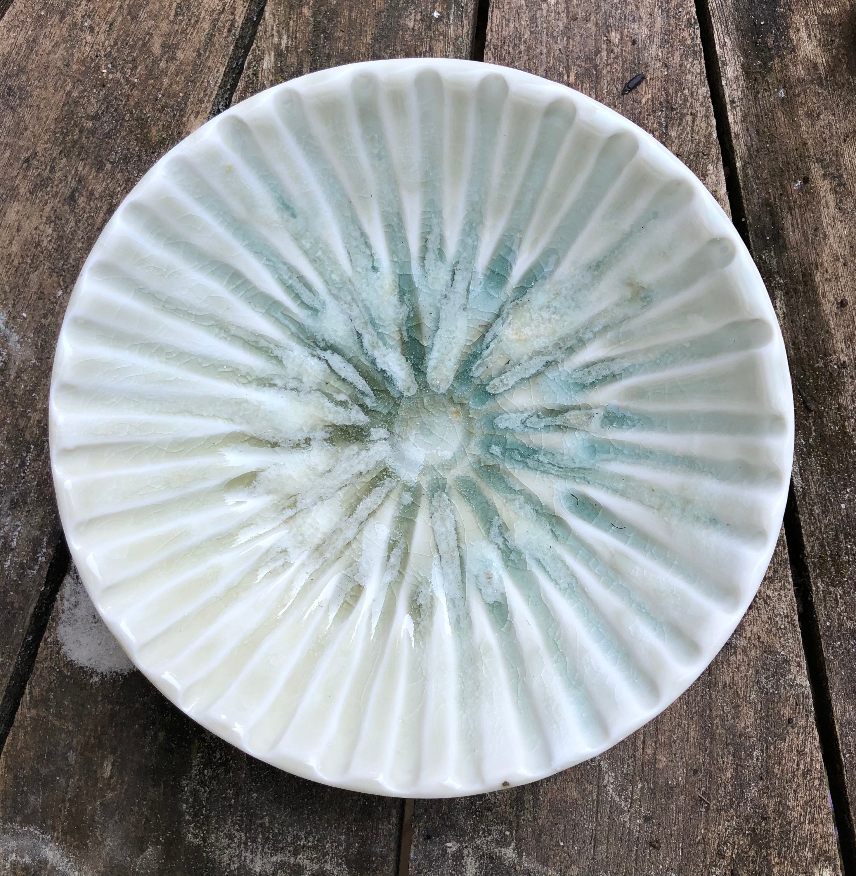 Coupe en Porcelaine, Émail Chun | Céladon et Cendres de Bois