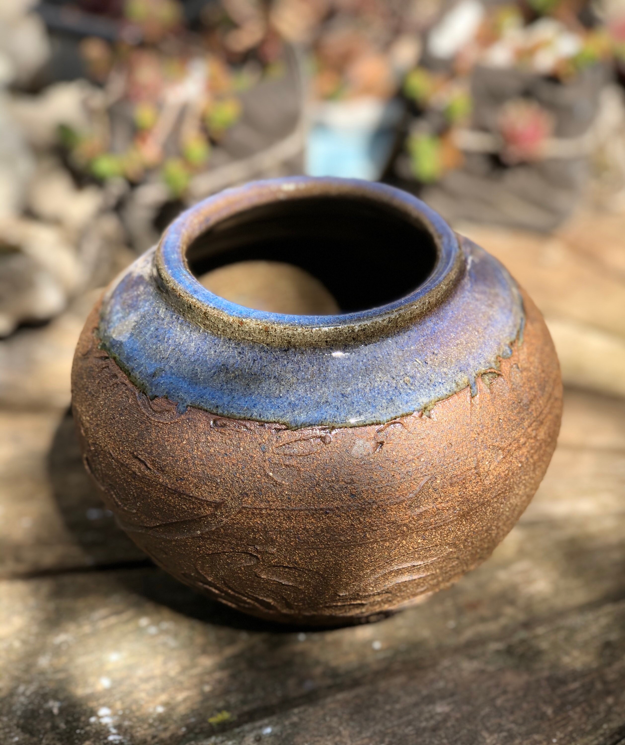 Brown Sandstone Vase Enamel Chun celadon Etsy