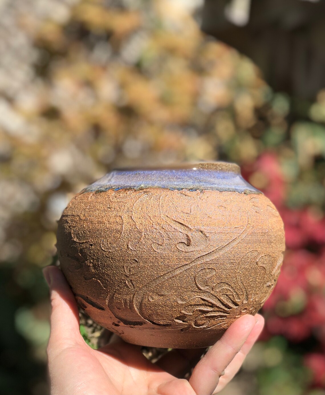 Brown sandstone vase enamel chun celadon Etsy