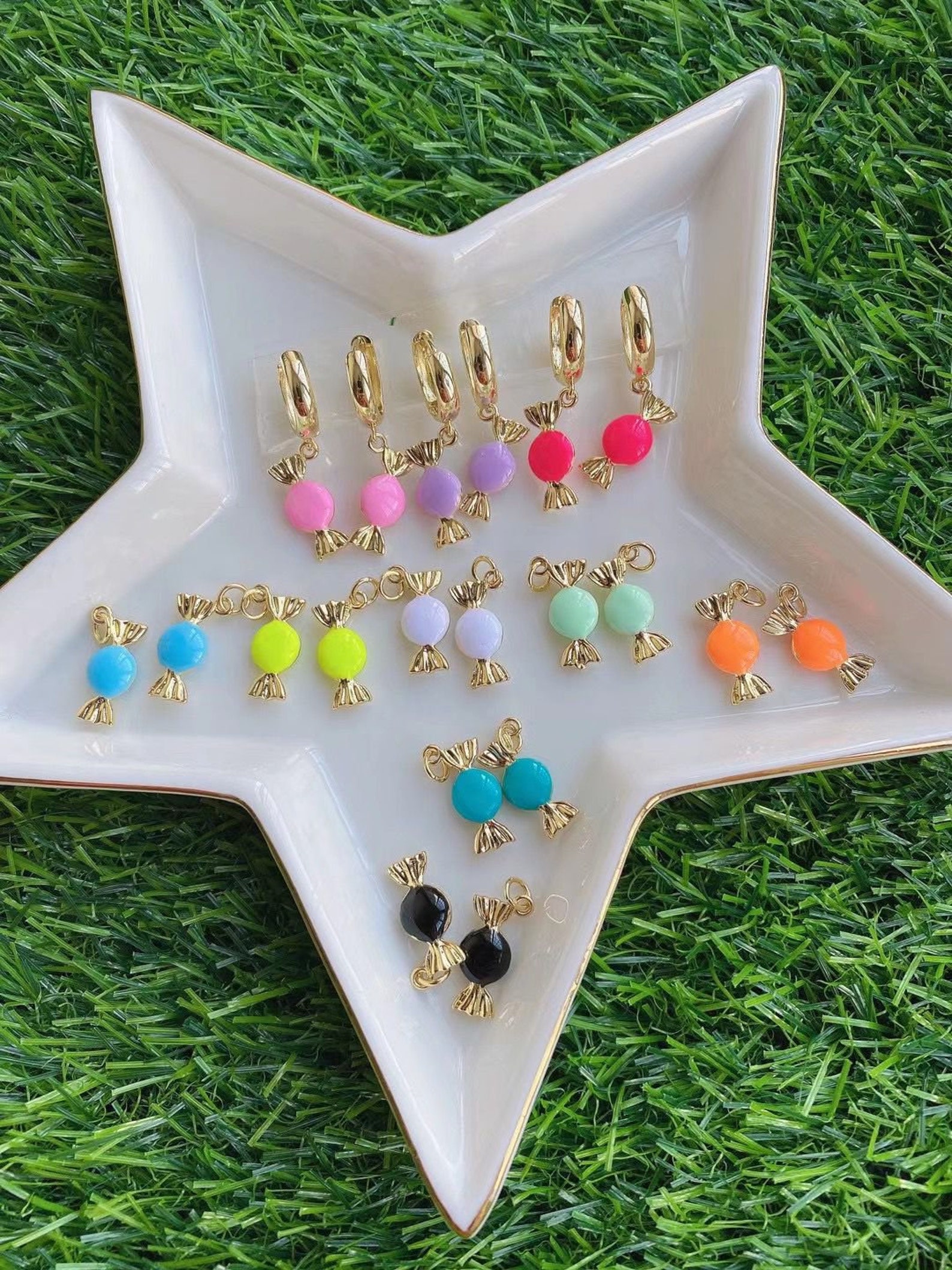 10PCS Candy Charms for Jewelry Making Charm Sweet Pendant Etsy