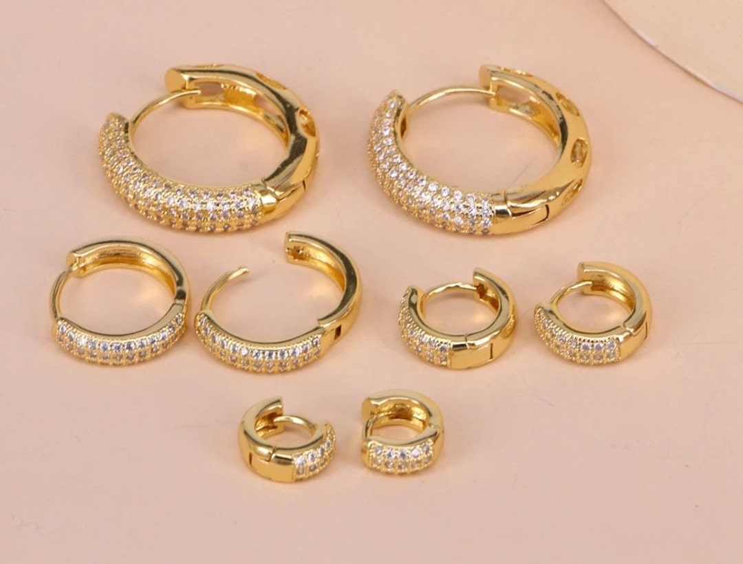 10pcs Fashion yellow round earrings gold circle accessories Woman Gift Gold