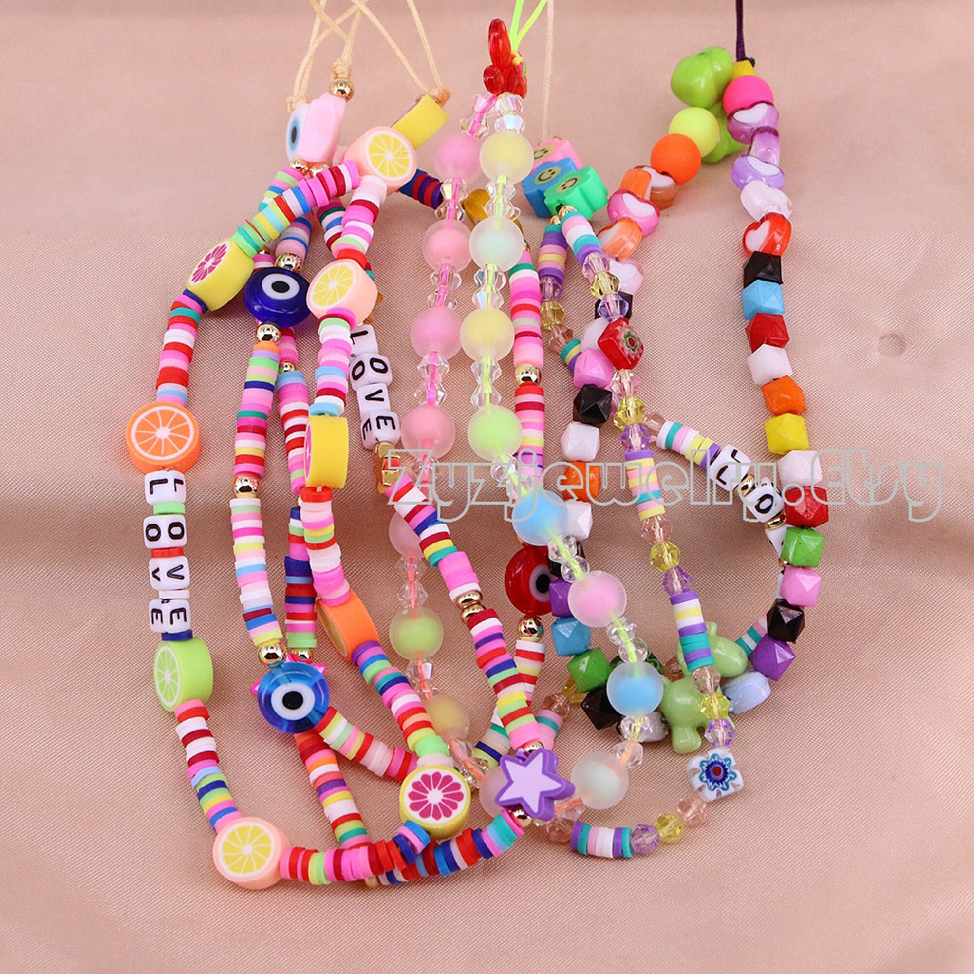 Mlgm Star Polymer Clay Bead Jewelry 2021 Fashion Bohemian Beading Love  Letter Mobile Phone Chain - China Piercing Jewelry and Fine Jewelry price