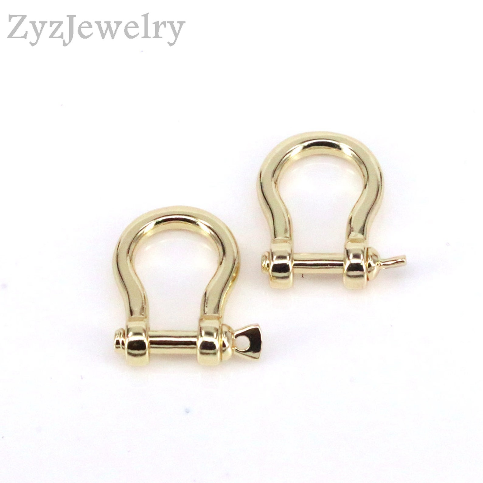 510PCS U Shape Lock Clasp Metal Clasp Gold Carabiner Etsy