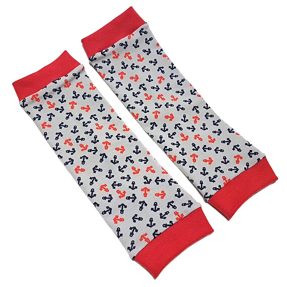 Handarbeit Stulpen Anker Rosa Babylegs Beinstulpen Babystulpen Kinderstulpen