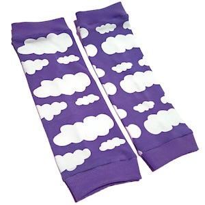 Leg warmers, baby leg warmers, children&#39;s leg warmers for boys/girls - Babylegs Legwarmer Leg warmers for babies and children - Clouds Purple
