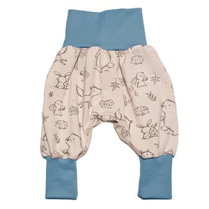 Children&#39;s trousers Pump trousers Baby trousers for boys/girls - Pants for baby and children 50-56, 62-68, 74-80, 86-92, 98-104, 110-122 - Waldfreunde Blau
