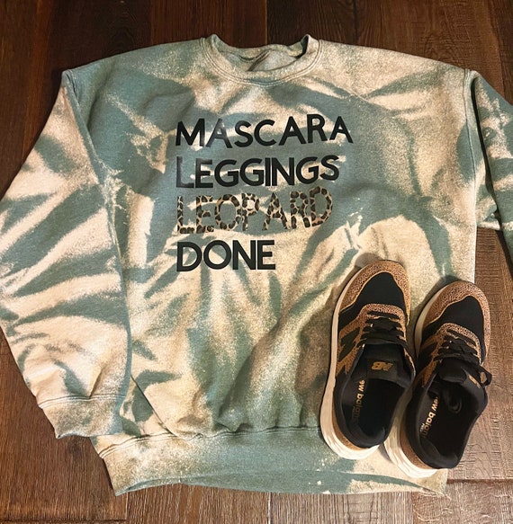 Mascara leggings leopard done sweatshirt hotsell