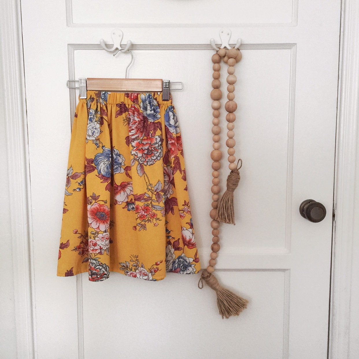 mustard maxi skirt