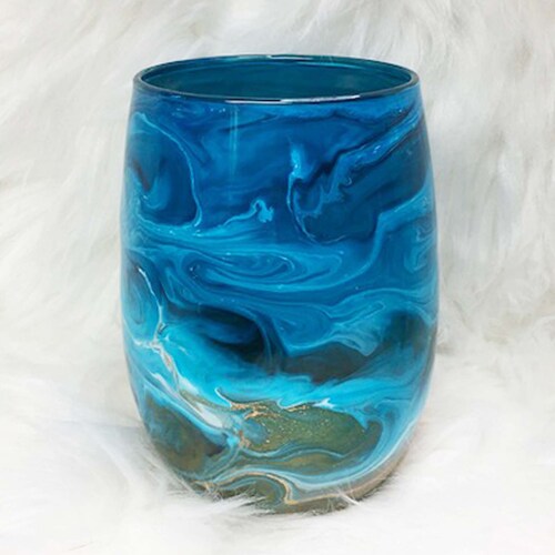 Resin Wine Glasses Etsy