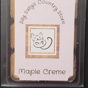 Hand-Gegoten Maple Creme Soja Wax Tart / Melt