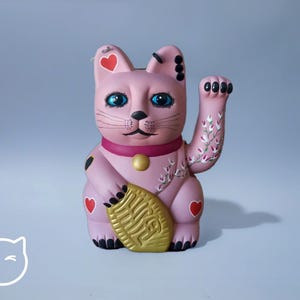 Hand-painted Lucky Cat Claw Hair Clip main image 1