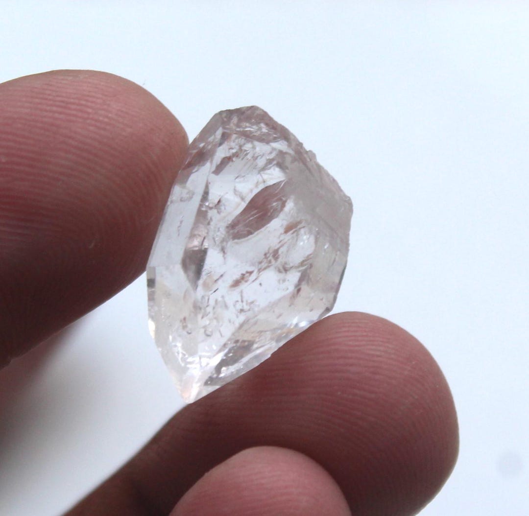 Herkimer Diamond Rough Stone: Natural Raw Crystal Nugget (13x21mm) - Etsy