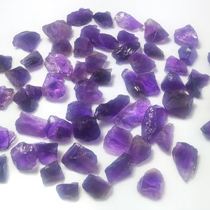 10PCs Natural Raw Amethyst Rough Stone, Beautiful Healing Crystal Amethyst, specimen amethyst nuggets, 6-10mm jewelry faceting Raw Gemstone