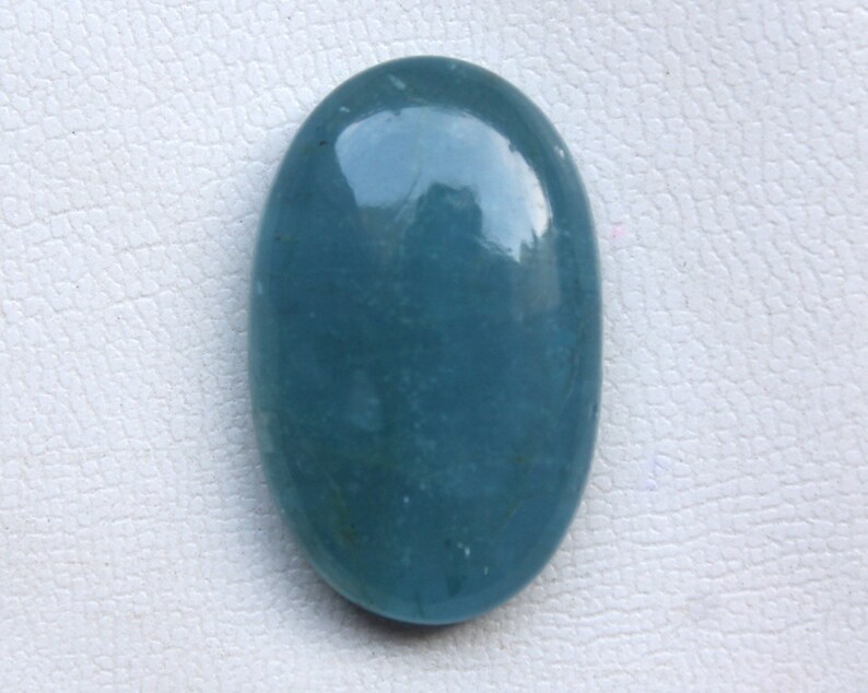 Oval Sugarloaf Cabochon Aquamarine 40.70CRTs Natural Aquamarine Cabochon Birthstone Making Jewelry Deep Blue Luster Aquamarine PolishStone
