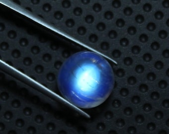 Groothandelsprijs natuurlijke regenboog maansteen cabochon edelstenen/10 mm ronde blauw vuur gepolijste edelsteen/ring losse maansteen maken
