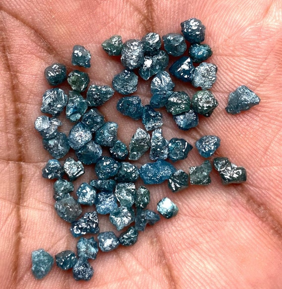 Diamant Brut Naturel Bleu 2,23 Carats - Non Taillé, Sans Conflit - Inde