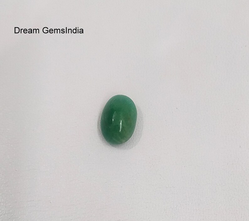 Loose Emerald Gemstone 9.15CRTs Making Jewelry Untreated Zambian Emerald Sugarloaf LUSTER EMERALD CABOCHON Smooth handpolish Emerald Oval