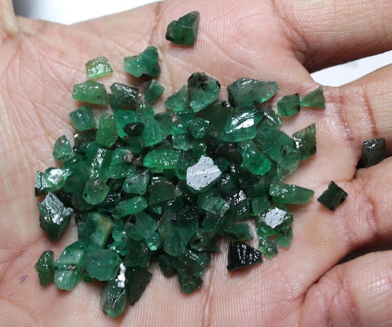 Buy 20pieces Raw Emerald Rough Stone Slice natural Zambia Emerald Cheeps Healing Crystal Emerald Nuggets Raw Gemstone Specimen Emerald Nuggets Online in India Etsy