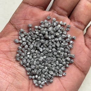 Gorgeous Raw Diamond Rough GEM/Real Diamond Cheeps/3-4mm Natural Diamond Raw Gemstone/Gray Diamond Uncut/Conflict Free Diamond For Jewelry