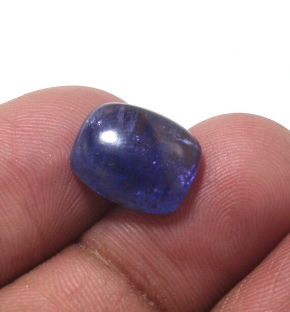 Tanzanite Naturelle Coussin Cabochon 2,13 Carats - Pierre Précieuse Non Taillée