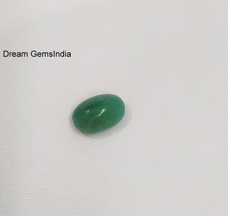 Loose Emerald Gemstone 9.15CRTs Making Jewelry Untreated Zambian Emerald Sugarloaf LUSTER EMERALD CABOCHON Smooth handpolish Emerald Oval