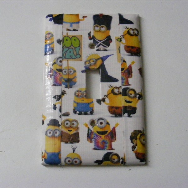 Minions Duct Tape Light Switch Cover