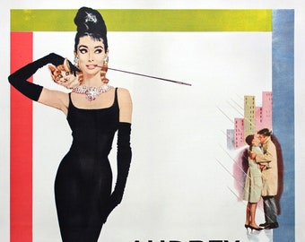 ティファニーで朝食を 映画ポスター：オードリー・ヘプバーン、1961年