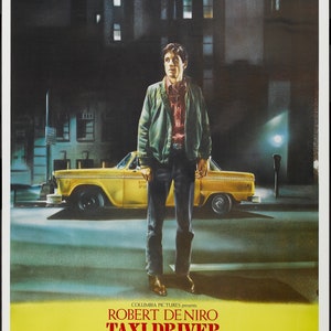 Cartel vintage de 1976 del taxista imprimible