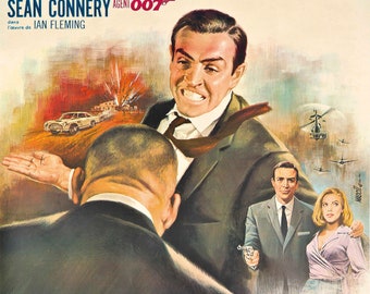 Printable James Bond Goldfinger 1964 ver.2 Vintage Poster