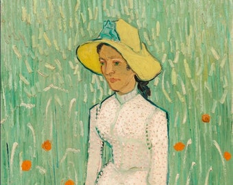 Print, Vincent van Gogh's Girl in White Printable 1890 Painting