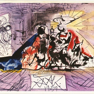 Stampa, cartolina di Natale stampabile "La Natività" di Salvador Dali del 1959 per Hallmark