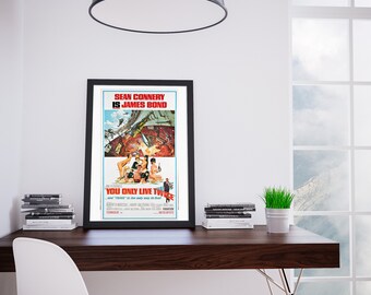 Printable You Only Live Twice 1967 Vintage Poster