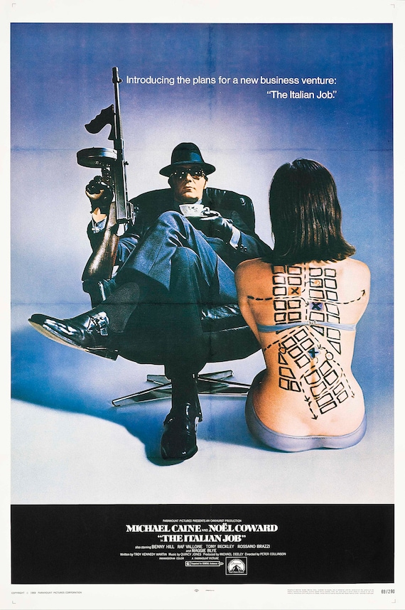 印刷可能な「ミニミニ大作戦」1969年ヴィンテージポスター - Etsy 日本