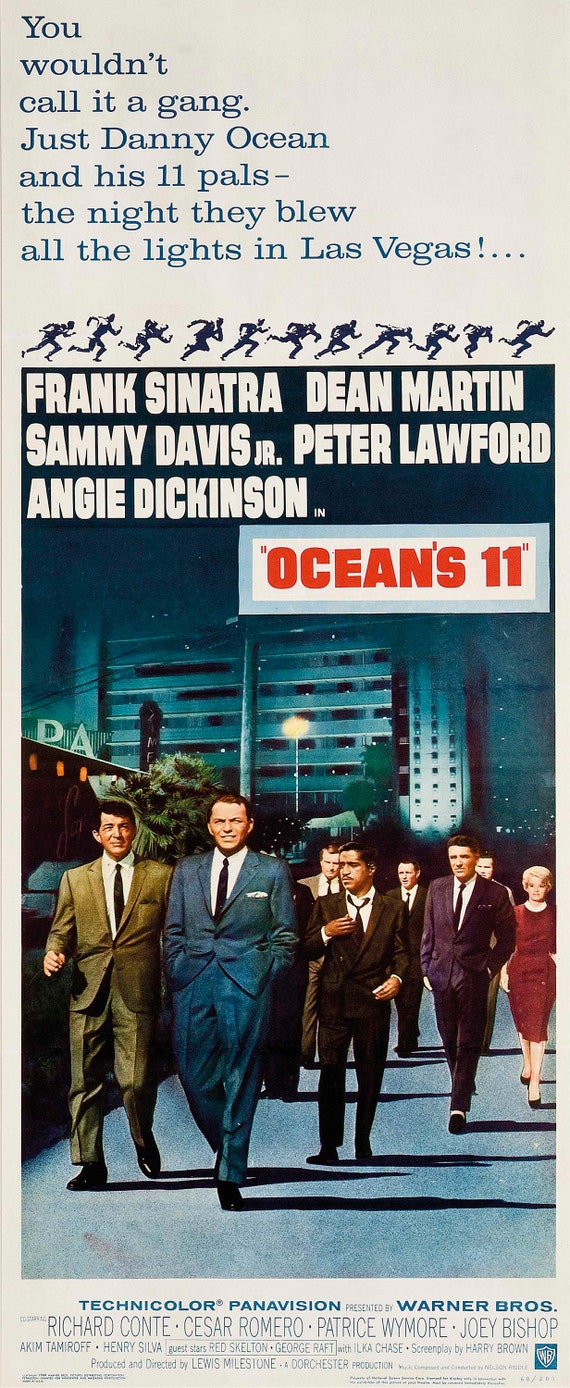 印刷可能なオーシャンズ11 1960 レアなビンテージポスター - Etsy 日本
