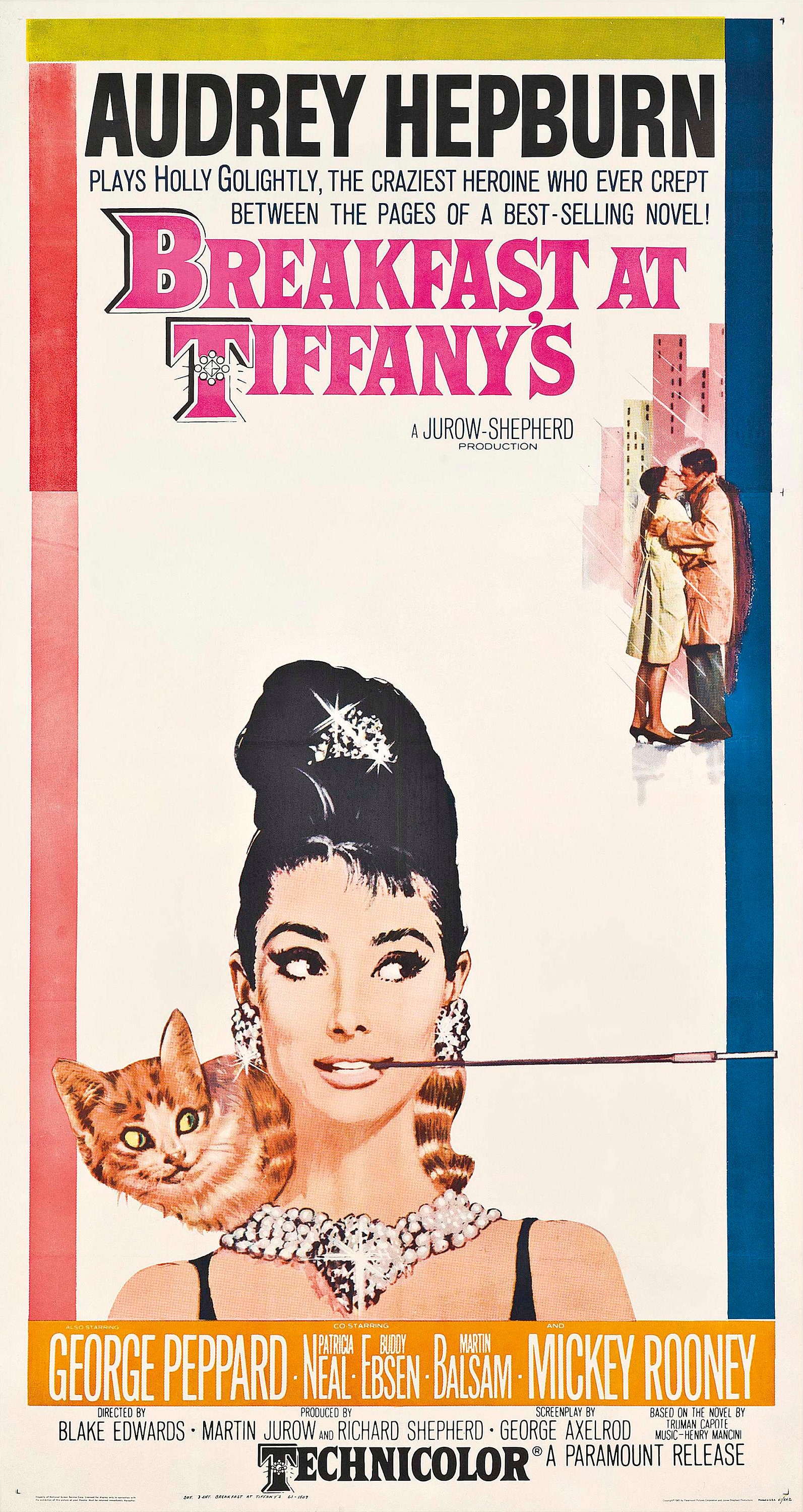 Breakfast At Tiffany's Movie Poster 1961 1 Sheet (27x41)