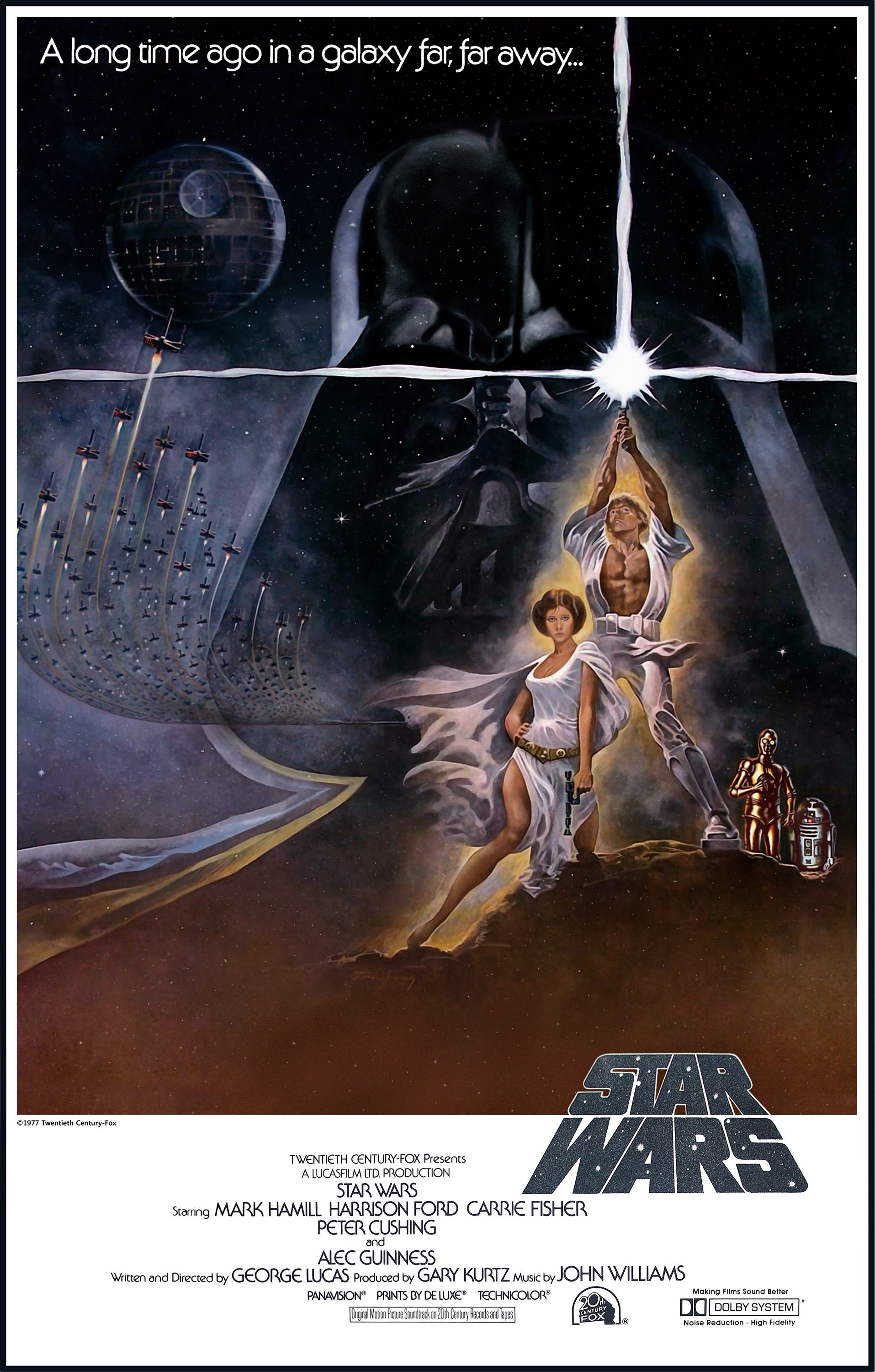Achtervolging Rusteloos weefgetouw Printable Star Wars IV: A New Hope Ver.2 1977 Vintage Poster - Etsy