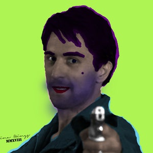 Print, Robert De Niro Taxi Driver Pop Art Portrait