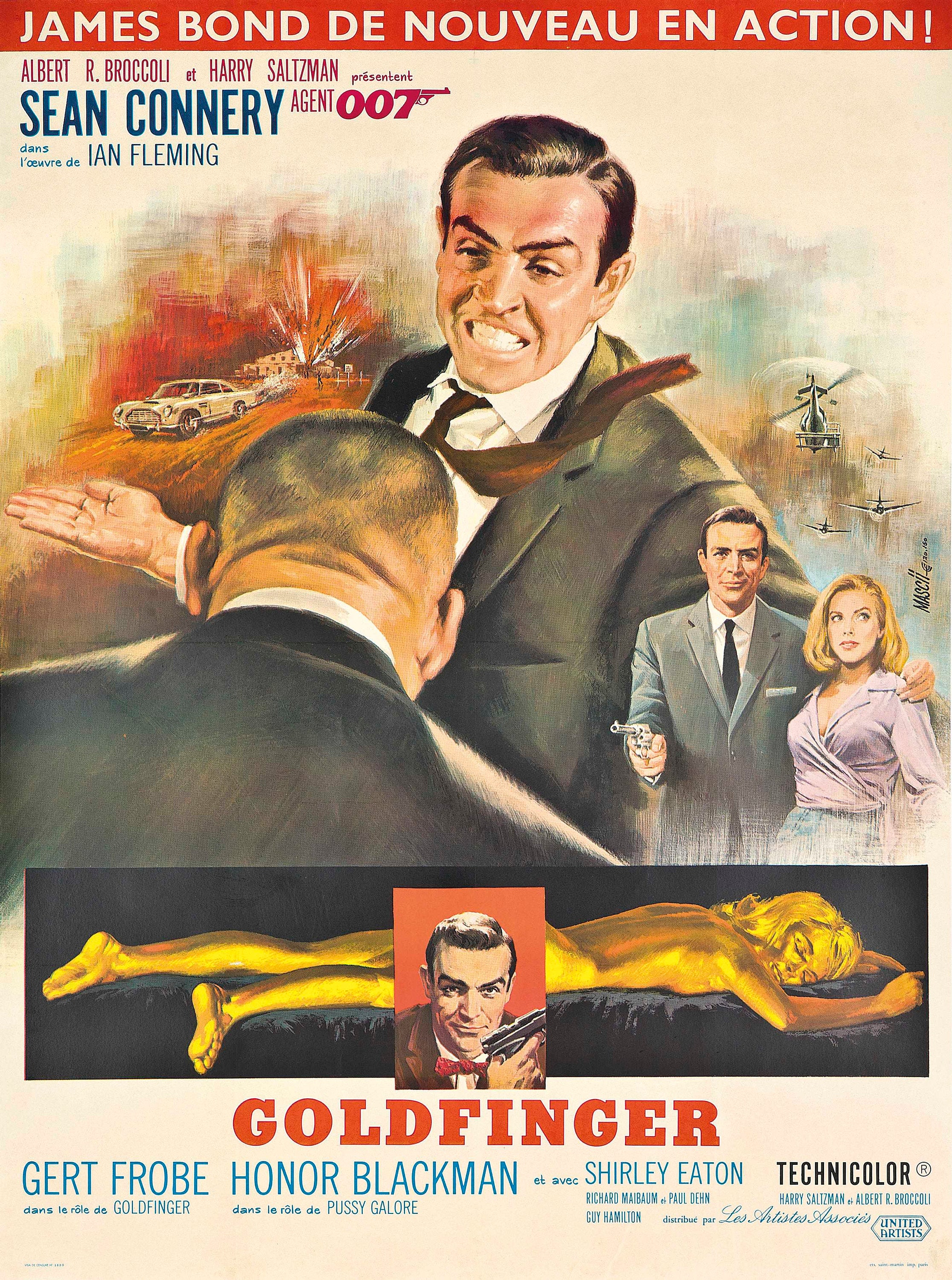 printable james bond goldfinger 1964 ver 2 vintage poster etsy