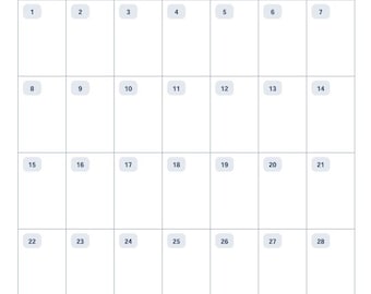 Kalender November 2026, eine Seite druckbar (PDF-Download)