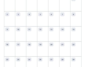 August 2026 Kalender, eine Seite druckbar (PDF-Download)