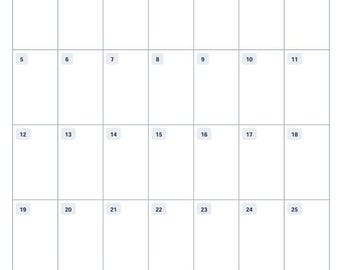 Juli 2026 Kalender, eine Seite druckbar (PDF-Download)