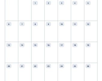 September 2026 Kalender, eine Seite druckbar (PDF-Download)