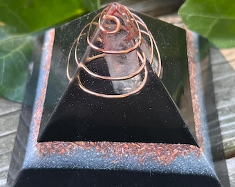 Shungite Orgonite® Pyramid, 3.25 inch