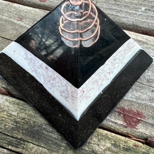 Shungite Orgonite® Pyramid, 3.25 inch