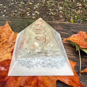 3.25 inch Orgonite® Pyramid with Moonstone